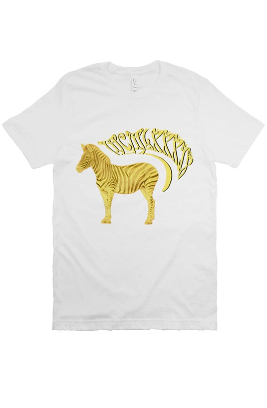 Gold stripe zebra T Shirt
